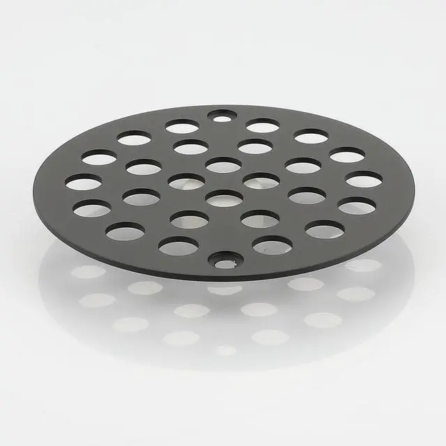 Alt view image 3 of 4 - Inch Screw-in Floor Drain Cover Replacement Shower Drainer Grate with Screws (Matte Black)