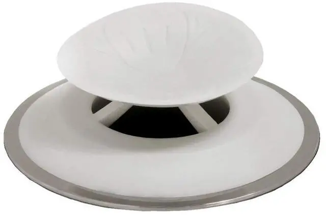 Main image of Snug Plug Bath Drain Stopper Seals Tightly Around Drain (Fits 1.5 Inch Open Drains, Great for Tubs, Easy Push Open/Close Design)