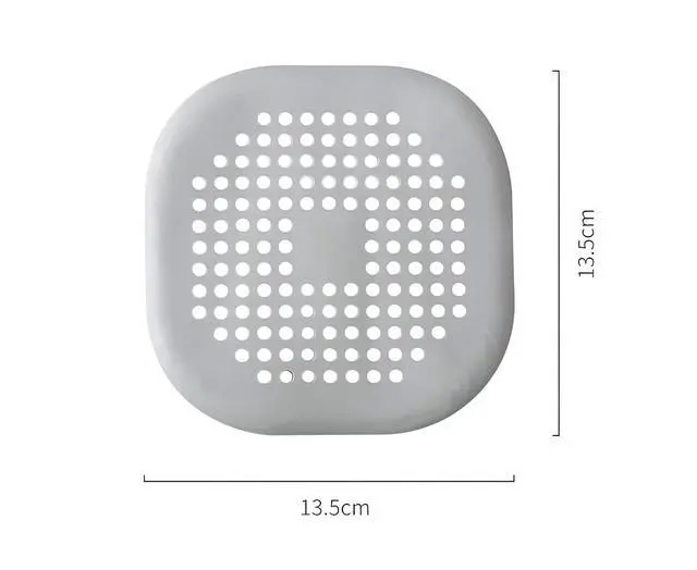 Alt view image 2 of 7 - 2 Pieces Shower Drain Hair Catcher Bathtub Stopper, Home Protectors with Sucker Water Trap Sink Cover for Bathroom Bathtub and Kitchen (Grey,White)