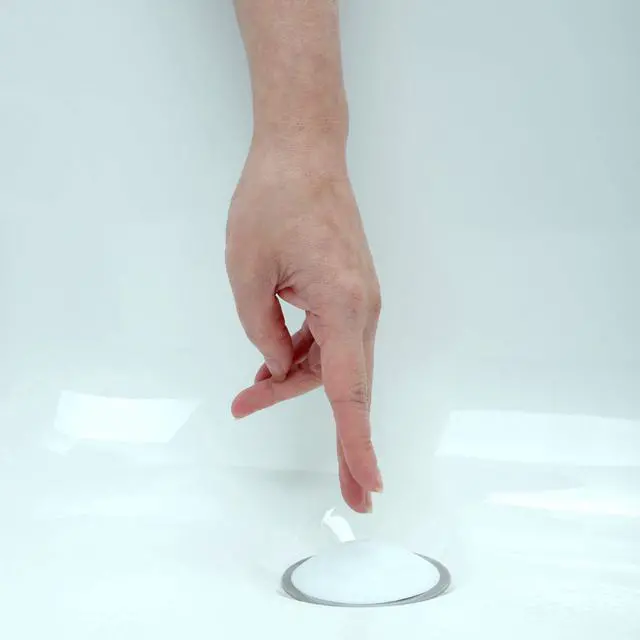 Alt view image 5 of 6 - Snug Plug Bath Drain Stopper Seals Tightly Around Drain (Fits 1.5 Inch Open Drains, Great for Tubs, Easy Push Open/Close Design)