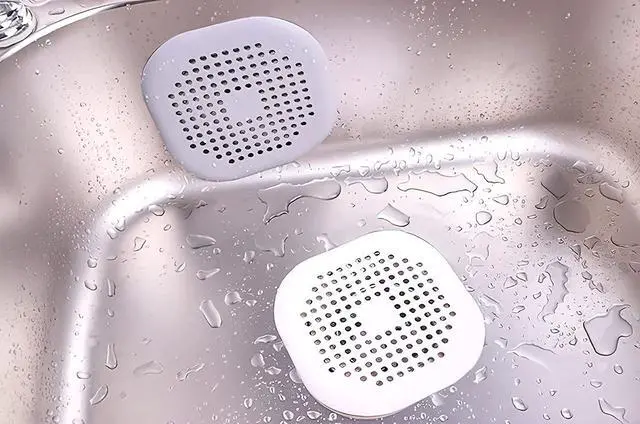 Alt view image 7 of 7 - 2 Pieces Shower Drain Hair Catcher Bathtub Stopper, Home Protectors with Sucker Water Trap Sink Cover for Bathroom Bathtub and Kitchen (Grey,White)