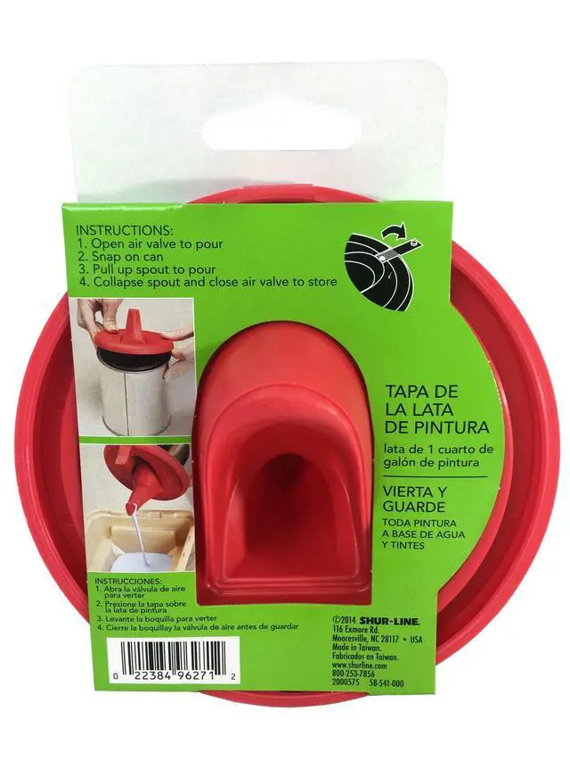 Alt view image 6 of 6 - Quart Store and Pour Paint Can Lid