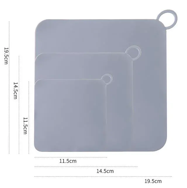 Alt view image 6 of 7 - Silicone Tub Stopper Floor Drain Cover,2 Pieces Sewer Anti-Odor Mat Deodorizing Drain Plugs for Kitchen,Bathroom and Laundry(5x5 inch) Grey