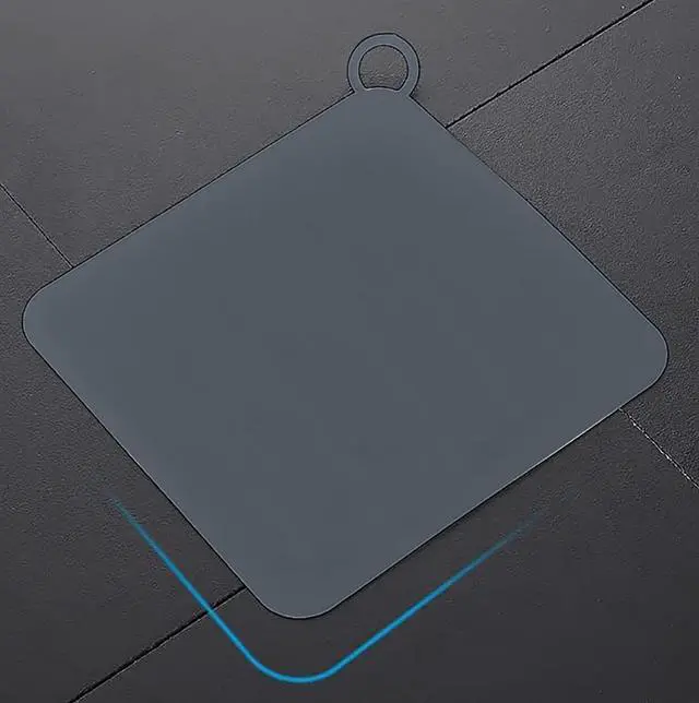 Alt view image 7 of 7 - Silicone Tub Stopper Floor Drain Cover,2 Pieces Sewer Anti-Odor Mat Deodorizing Drain Plugs for Kitchen,Bathroom and Laundry(5x5 inch) Grey