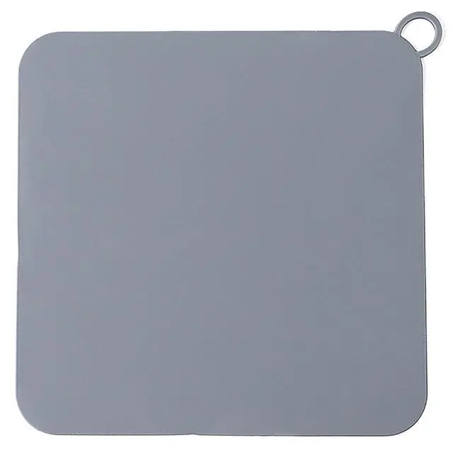 Alt view image 5 of 7 - Silicone Tub Stopper Floor Drain Cover,2 Pieces Sewer Anti-Odor Mat Deodorizing Drain Plugs for Kitchen,Bathroom and Laundry(5x5 inch) Grey