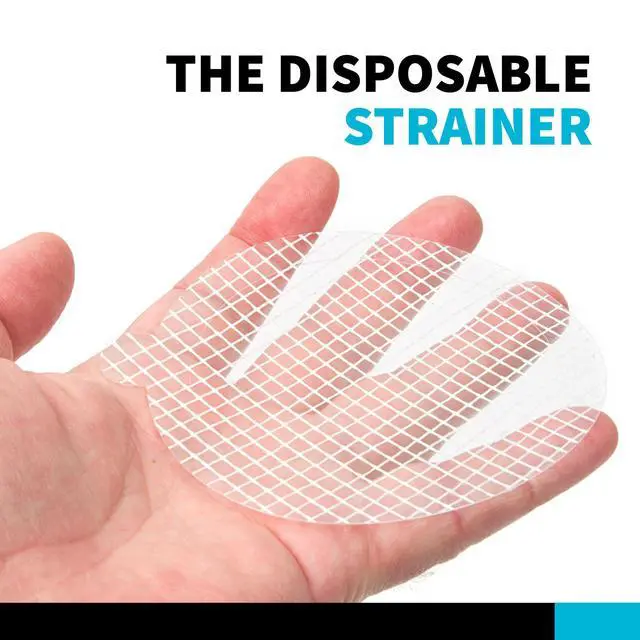 Alt view image 2 of 7 - Disposable Drain Covers - Hair Catcher Mesh Sticker Strainers for Shower Bathtub and Bathroom Sink Drains to Prevent Clogged Drains, Half Year Supply