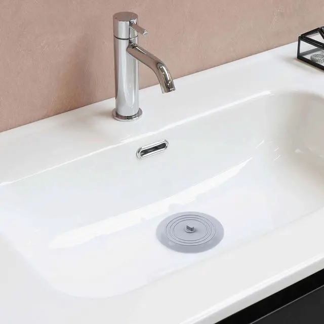 Alt view image 6 of 7 - 5" Universal Silicone Bathtub Drain Stopper with Suction Seal