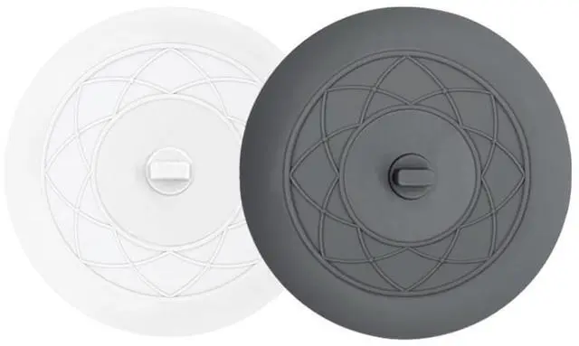 Main image of Tub Stopper 2PCS,Bathtub Drain Stopper,6 inches Bathtub Tub Drain Cover Stopper,Silicone Drain Plug,Kitchen Bathroom Hair Water Shower Stopper,Large Bathroom Laundry Accessories (Grey/White)