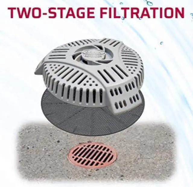 Alt view image 3 of 6 - Easy-Install Two-Stage Stairwell Drain Cover Resists Yard Waste Clogs and Flooded Basements
