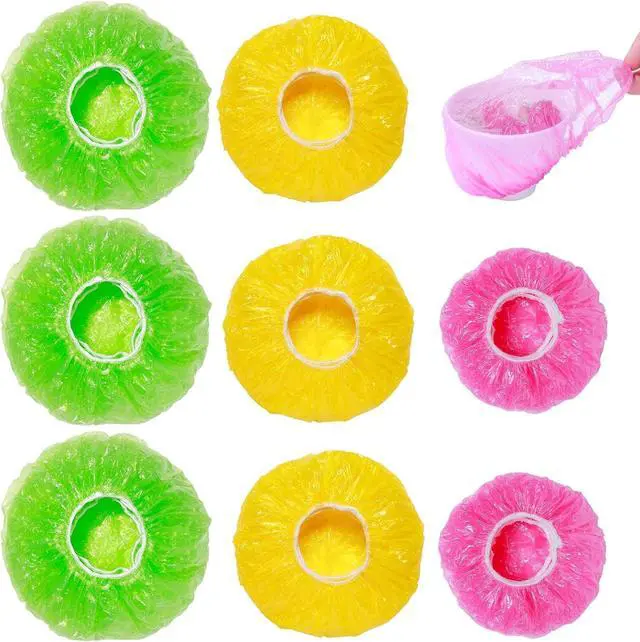 Main image of Bowl Covers Plastic Elastic Wrap for Food Storage Reusable Food Covers Saran Wrap Fresh Keeping Stretch Bags Bowl Covers for Bread Proofing for Family Outdoor Picnic Sourdough Baking(60)