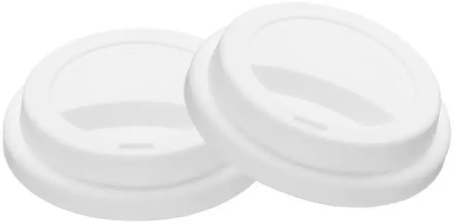 Main image of Silicone Cup Lids for Glass Cup, 3" ID 3.7" OD Silicone Coffee Cup Mug Lid Reusable Sealed Drinking Can Lid Covers Fit for 9cm/3.5" Dia Water Coffee Tumbler Cups, White