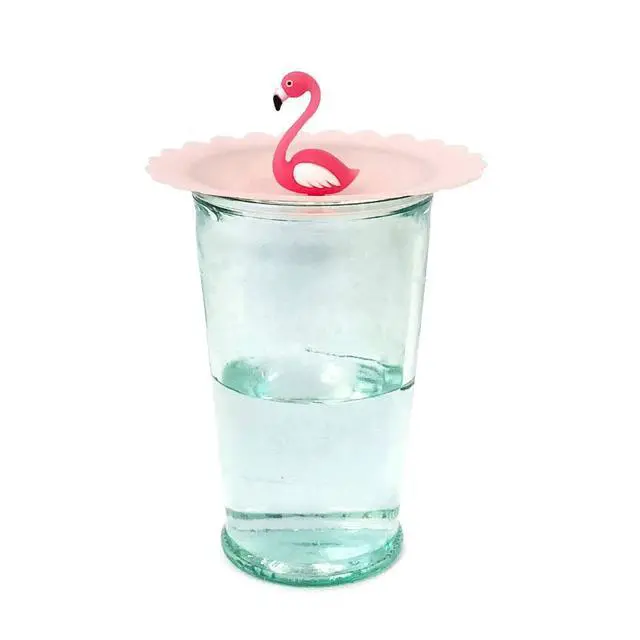 Alt view image 2 of 6 - Cute Animal Silicon Cup Lids, Anti-Dust Airtight Mug Covers for Hot and Cold Beverages (Set of 6)