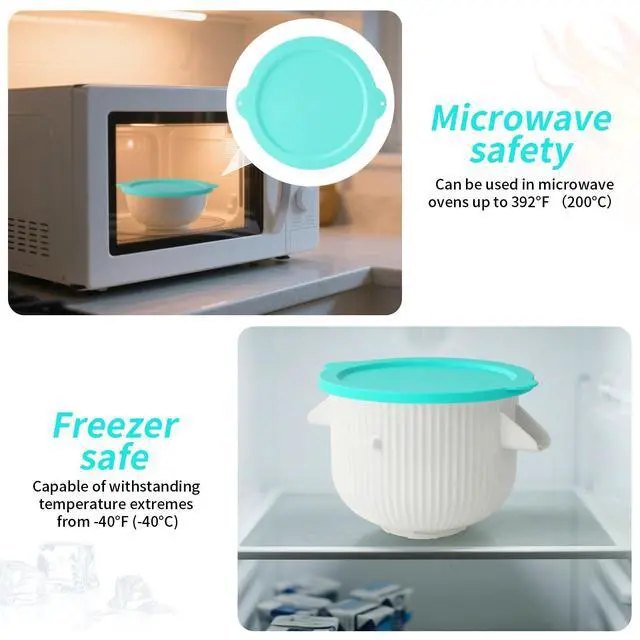 Alt view image 4 of 7 - Silicone Lid for KitchenAid 2QT Ice Cream & 5QT Steel Bowls