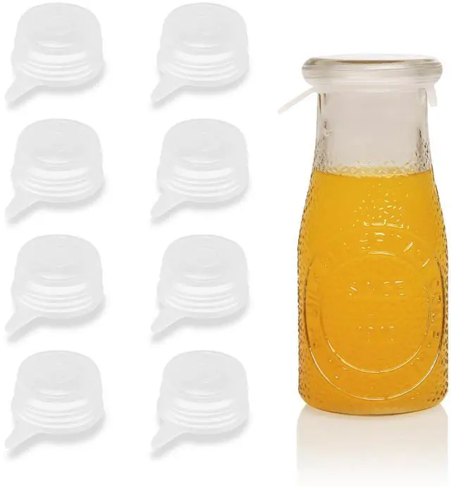 Main image of Extra Small Silicone Stretch Lids 1.6 Inch Reusable Silicone Jar Cover to Fit 1.6 Inch to 1.9 Inch Small Jars,Cans,Bottles 8 Pack