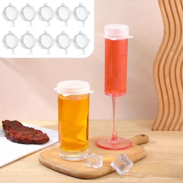 Alt view image 5 of 7 - 10 Pcs 2 Inch Silicone Stretch Lids, Jar Cover Sealed Food Storage Covers