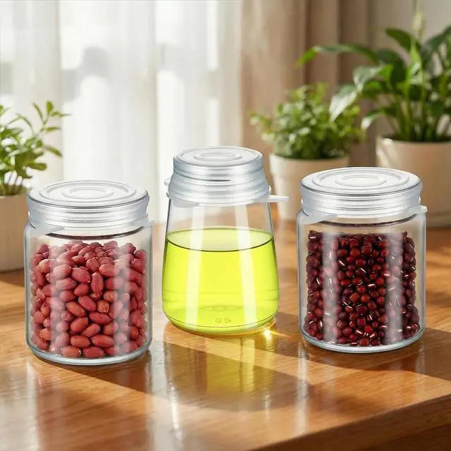 Alt view image 6 of 7 - Silicone Stretch Lids, 2 Inch Reusable Jar Lids for Jars Bottles Small Yogurt Jars Milk Bottles Cans, Leakproof Elastic Caps for Food Storage