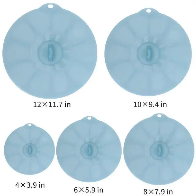 Alt view image 7 of 7 - Silicone Bowl Covers - Silicone Covers for Food Storage Lids for Pots and Pans BPA Free Bowl Lids Universal Lid for Pots and Pans Microwave Food Cover for Cooking