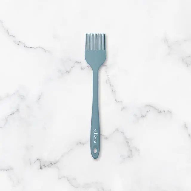 Main image of Mini Silicone Basting Pastry Brush, Cooking Brush for Oil Sauce Butter Marinades, Food Brushes for BBQ Grill Kitchen Baking, Baster Brushes Food Grade, Slate Teal Grey