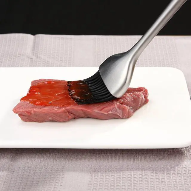 Alt view image 3 of 7 - Silicone Bristles with 12 Inch Stainless Steel Handle - Make Grilling Easy - 5 Year Guarantee