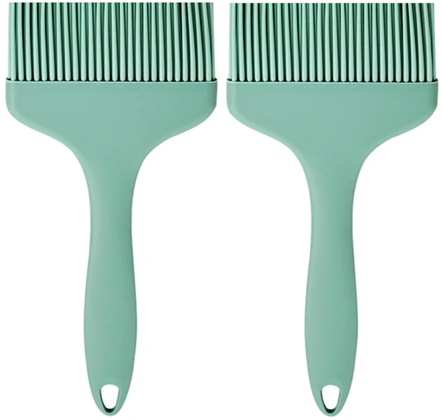 Main image of Basting Brush Silicone Pastry Baking Brushes Large Grill BBQ Sauce Marinade Meat Glazing Oil Brush Heat Resistant, Kitchen Cooking Baste Pastries Cakes Desserts, Dishwasher Safe 2Pack (2)
