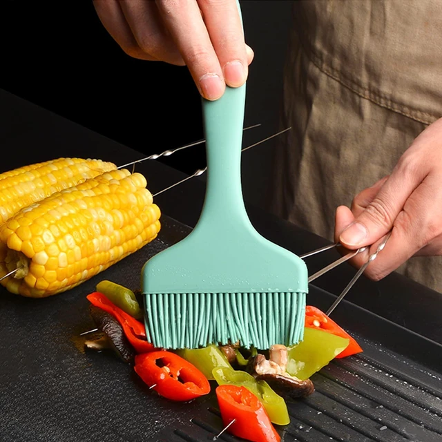 Alt view image 6 of 7 - Basting Brush Silicone Pastry Baking Brushes Large Grill BBQ Sauce Marinade Meat Glazing Oil Brush Heat Resistant, Kitchen Cooking Baste Pastries Cakes Desserts, Dishwasher Safe 2Pack (2)
