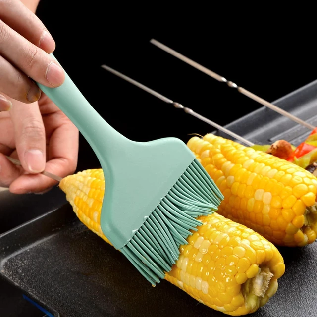 Alt view image 5 of 7 - Basting Brush Silicone Pastry Baking Brushes Large Grill BBQ Sauce Marinade Meat Glazing Oil Brush Heat Resistant, Kitchen Cooking Baste Pastries Cakes Desserts, Dishwasher Safe 2Pack (2)