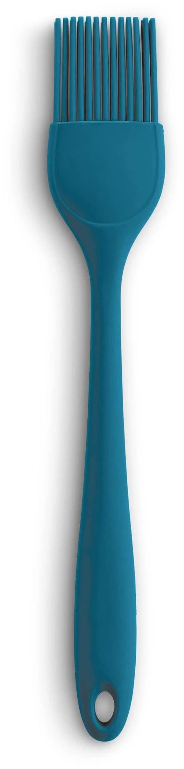 Main image of Silicone Basting Brush, Non-Stick, Heat Safe, Shed-Proof Bristles, Turquoise, 1.75-Inches, For Butter, Egg Wash, Glaze, And Baking Prep