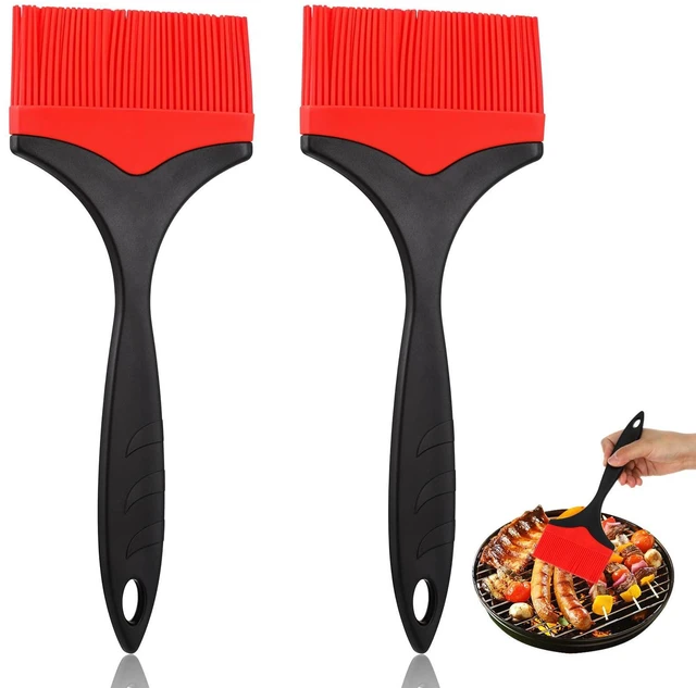 Main image of Large Silicone Basting Pastry Brush, 2pcs 3.94''Extra Wide Basting Pastry Brushes for Cooking Red Oil Bolosy Heat Resistant Brush for Spread BBQ Baking Grilling Dishwasher Kitchen Bread Cookie