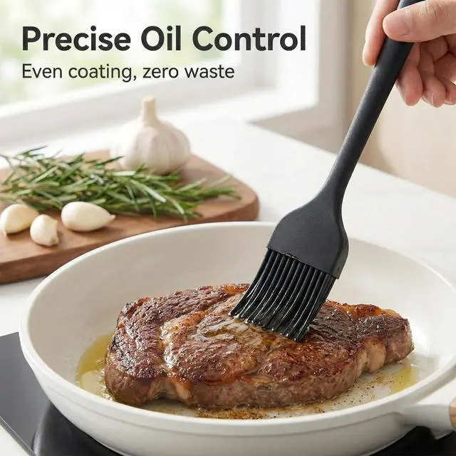 Alt view image 7 of 7 - Silicone Pastry Brushes, Oil Baking Brushes, Heat Resistant Cooking Brush for Kitchen Baking Barbecue BBQ Cooking Grilling