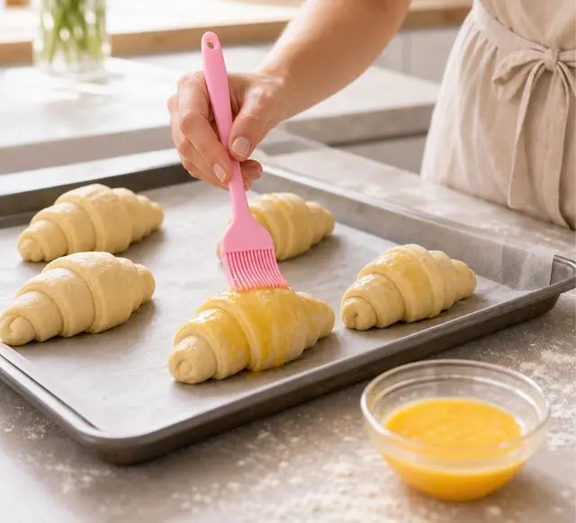Alt view image 5 of 7 - Silicone Basting Brush for Cooking 4 Pieces, Pastry Brush for Baking, BBQ Grill Heat Resistant, BPA Free, Oil Butter Sauce, Dishwasher Safe, Multicolor