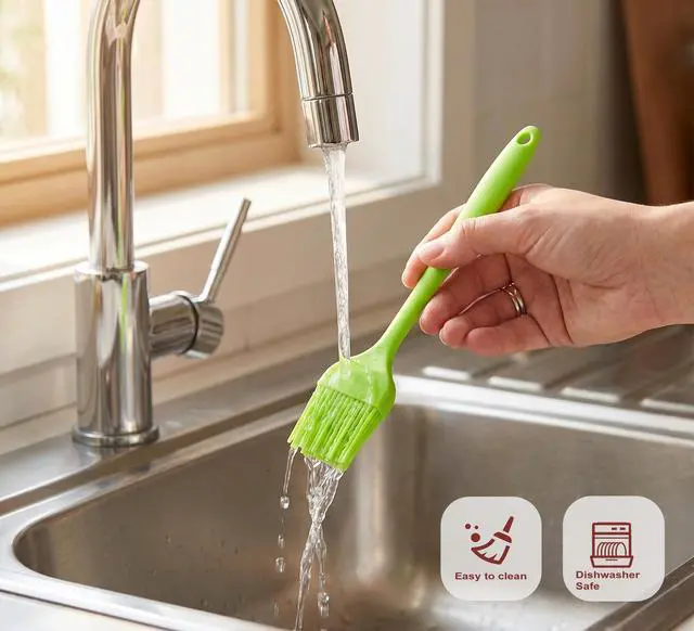 Alt view image 6 of 7 - Silicone Basting Brush for Cooking 4 Pieces, Pastry Brush for Baking, BBQ Grill Heat Resistant, BPA Free, Oil Butter Sauce, Dishwasher Safe, Multicolor