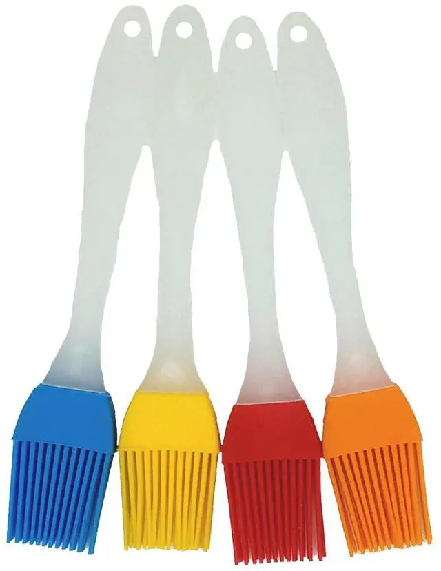 Main image of Basting Brush, Basting Brushes Grill Kitchen Silicone Pastry Cooking Brushs & BBQ Basting Brush, Varying Bright Color - Best Kitchen Gadget (Oil Brush 4 Pack)