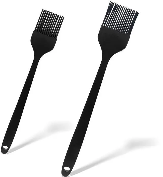 Main image of Silicone Basting and Pastry Brush Set, 2-Piece Heat-Resistant Brushes with Steel Core Handle, One-Piece BPA-Free Design for BBQ, Grilling, Baking & Cooking Dishwasher Safe