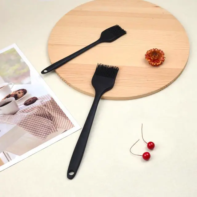 Alt view image 7 of 7 - Silicone Basting and Pastry Brush Set, 2-Piece Heat-Resistant Brushes with Steel Core Handle, One-Piece BPA-Free Design for BBQ, Grilling, Baking & Cooking Dishwasher Safe