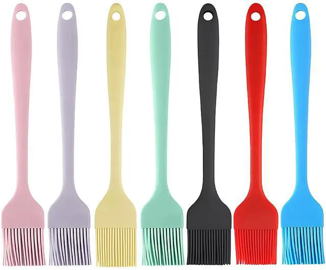 Main image of Silicone Basting Brush 7Pcs, One-Piece Pastry Brush, Bpa Free
