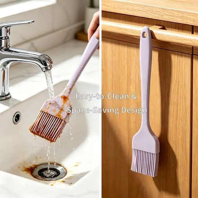 Alt view image 4 of 7 - Silicone Basting Brush 7Pcs, One-Piece Pastry Brush, Bpa Free
