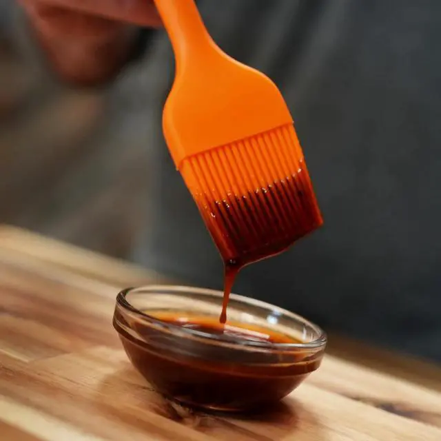 Alt view image 6 of 7 - Silicone Basting Brush, Heat Resistant BBQ Brush with Flexible Silicone Bristles, Non-Slip Handle for Grilling, Baking, Marinades, Sauces & Butter, Dishwasher Safe, 8 Inch