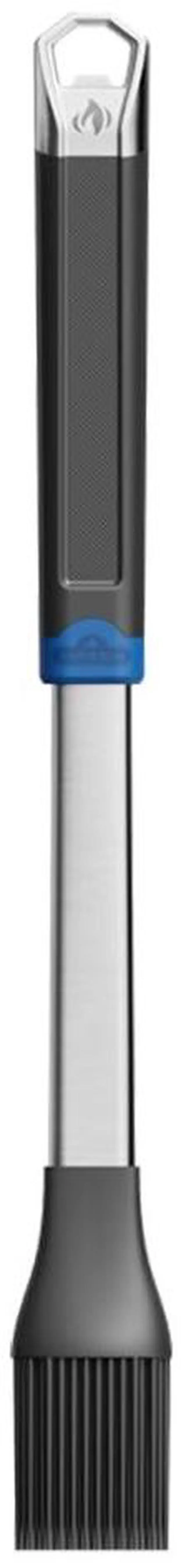 Main image of Silicone Basting Brush, Easy Application of Sauces, Slip Resistant Grip, Aluminum Alloy Loop for Hanging, Integrated Bottle Opener