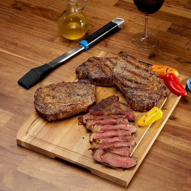 Alt view image 2 of 2 - Silicone Basting Brush, Easy Application of Sauces, Slip Resistant Grip, Aluminum Alloy Loop for Hanging, Integrated Bottle Opener
