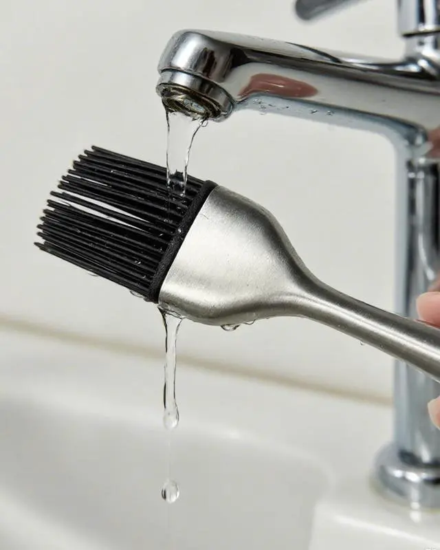 Alt view image 5 of 6 - Stainless Steel Basting Pastry Brush 7.87in Heat-Resistant Cooking Brushes with Back up Silicone Brush Heads for BBQ, Baking Grilling