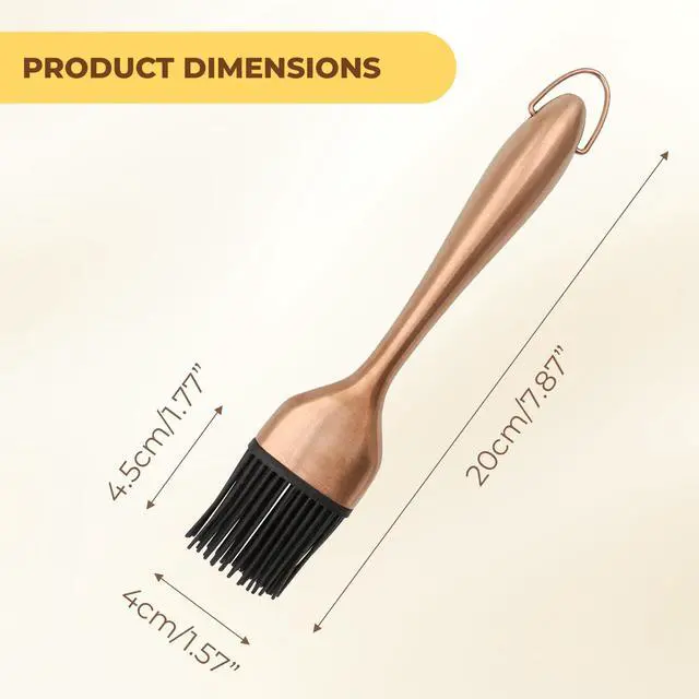 Alt view image 2 of 7 - 2Pcs Silicone Basting Brush Grilling with 2 Backup Heads, Stainless Steel Handles, No Shed Bristles, Heat Resistant Dishwasher Safe for Pastry, Sauce, Oil, BBQ Grill, Kitchen, Cooking & Marinating