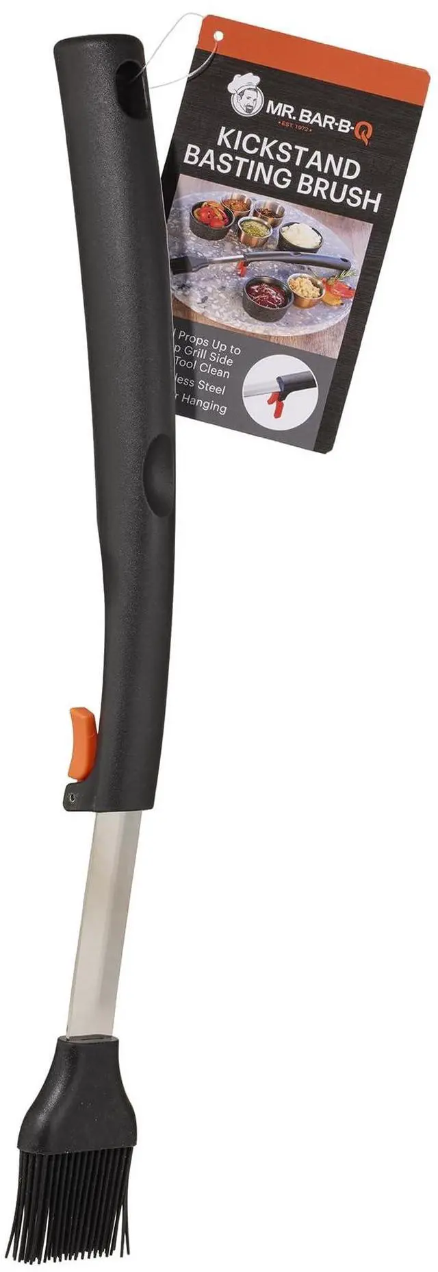 Main image of Kickstand Silicone Basting Brush with Elevated Handle