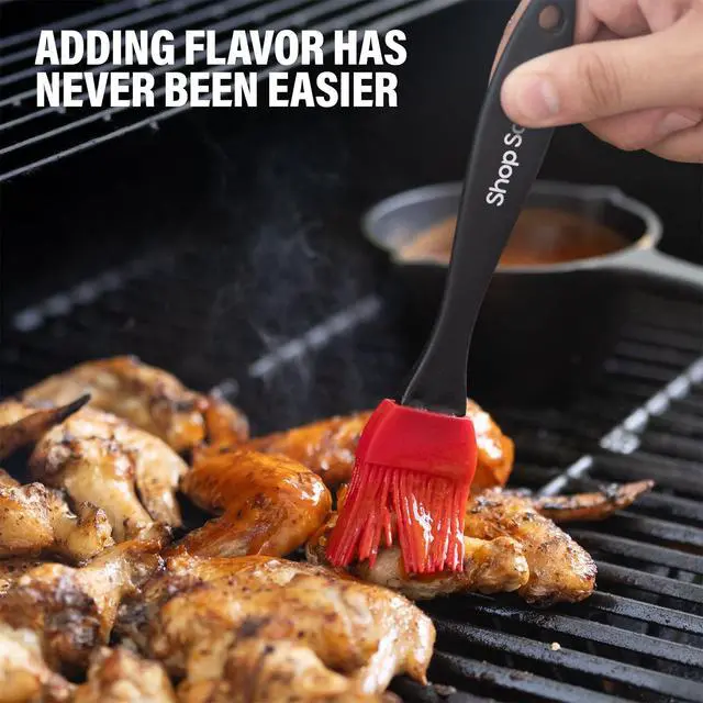 Alt view image 6 of 7 - Small Cast Iron Basting Pot with Silicone BBQ Brush Cast Iron Saucepan for Grilling, Smoking, Butter Melting Pot, 15 Oz