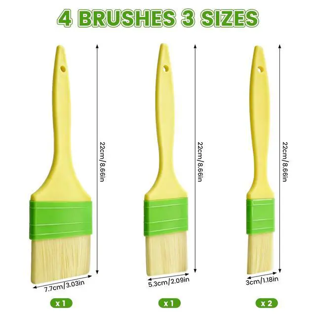 Alt view image 2 of 7 - Natural Wool Pastry Brush Basting Brush Kitchen Brush (S/M/L)