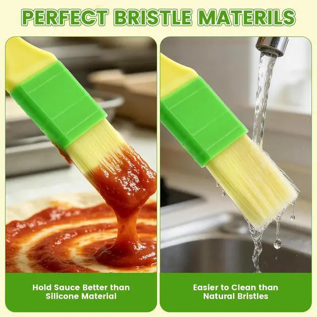 Alt view image 4 of 7 - Natural Wool Pastry Brush Basting Brush Kitchen Brush (S/M/L)
