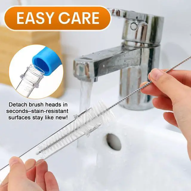 Alt view image 7 of 7 - Heat-resistant Turkey Baster Cooking Set Includes 8 Pcs 11 Inch Large Syringe Turkey Baster, 2 Basting Brush, 4 Cleaning Brush, Meat, Food Injector for Poultry, Beef,Chicken(Vibrant Color)