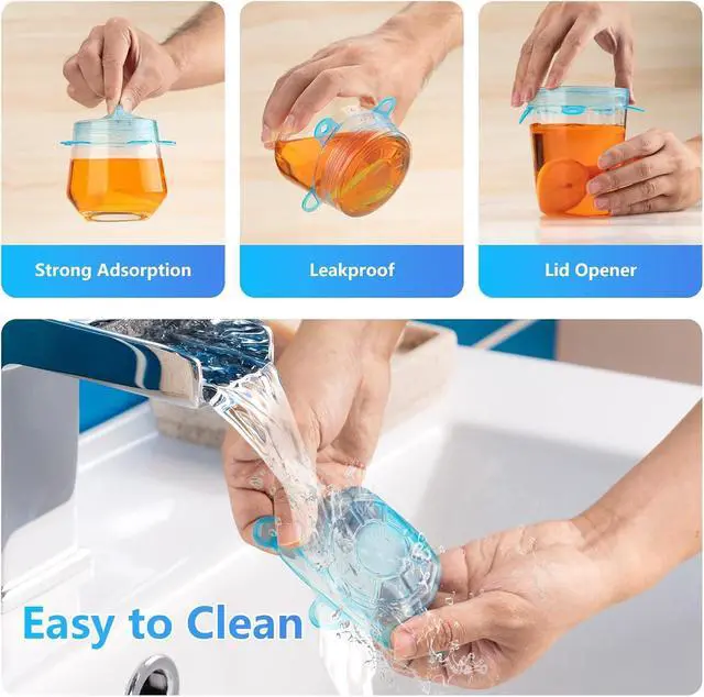Alt view image 3 of 5 - Small Silicone Stretch Lids, 12PCS 2.6"/6.5cm Reusable Silicon Covers