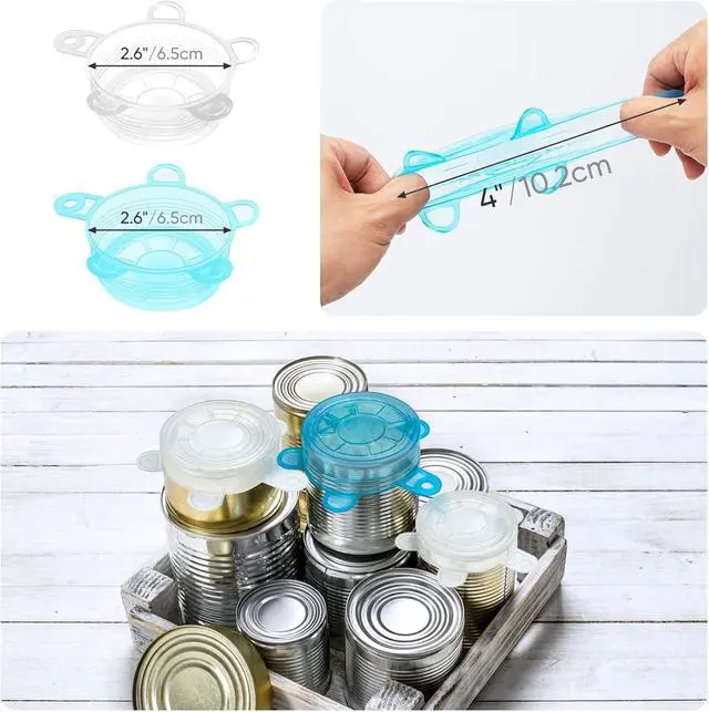 Alt view image 5 of 5 - Small Silicone Stretch Lids, 12PCS 2.6"/6.5cm Reusable Silicon Covers