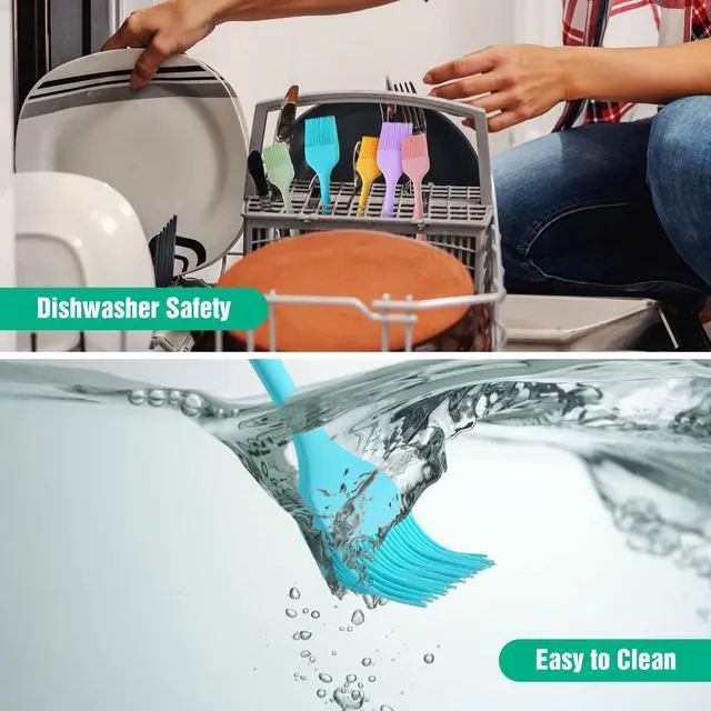 Alt view image 5 of 7 - Silicone Basting Pastry Brush, Heat Resistant Pastry Brush Set, One-Piece Design, Perfect for Baking, Grilling, Spreading Oil, Butter, BBQ Sauce, or Marinade, Dishwasher Safe