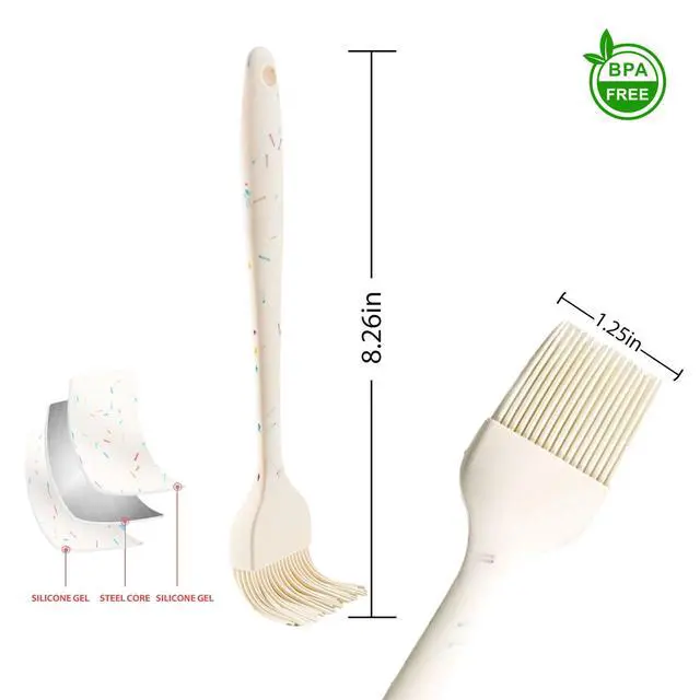 Alt view image 2 of 6 - Silicone Basting Brushes, BPA-Free Pastry Brush for BBQ